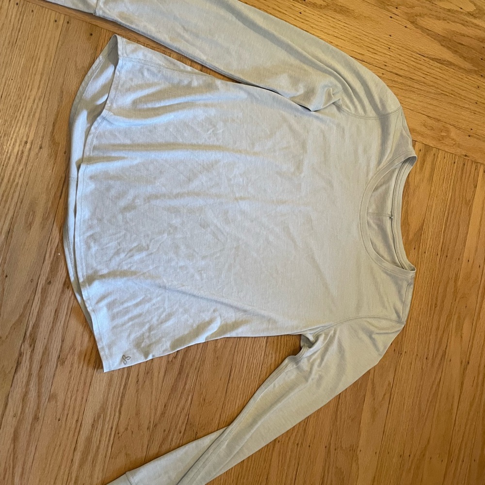PRANA Long Sleeve Cream Top